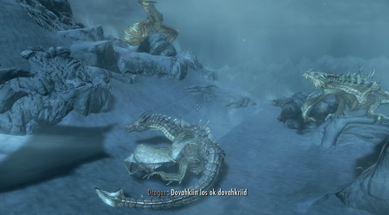 The player - a dragon - flops down lazily while the other dragons sing his praises