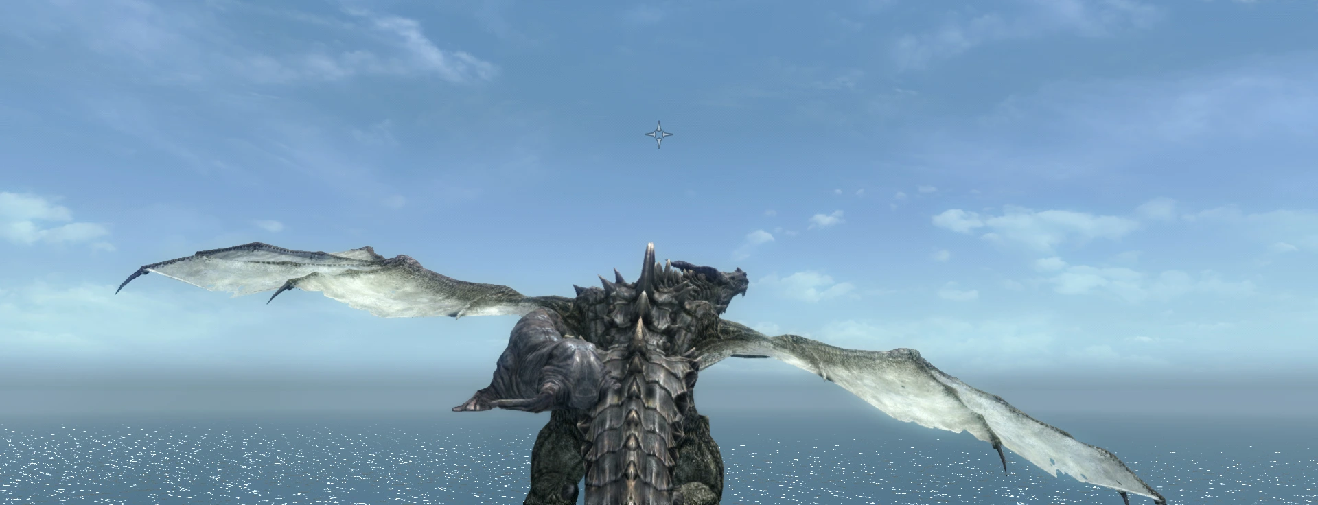 Fahdonmul the dragon flies with a horker on his back