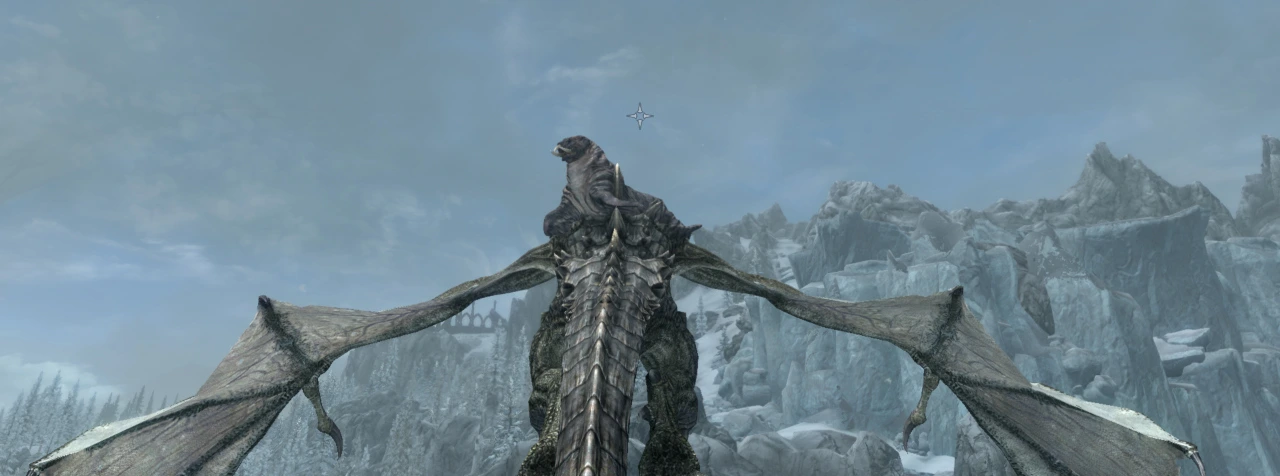 Fahdonmul the dragon flies with a horker on his back